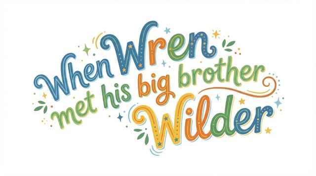When Wren met his big brother Wilder. 