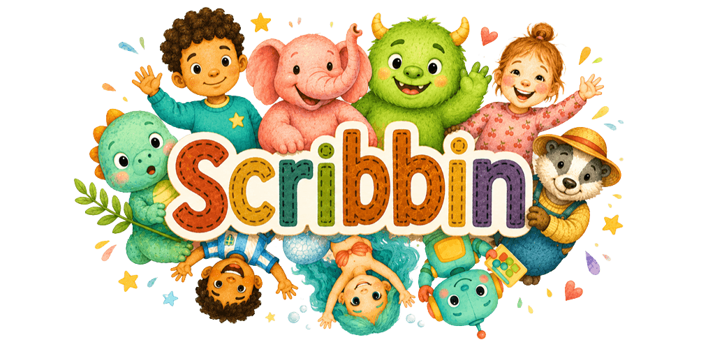 Personalised storybooks created on Scribbin