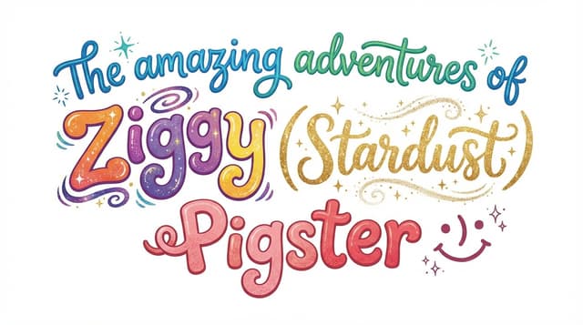 The amazing adventures of Ziggy (Stardust) Pigster :):